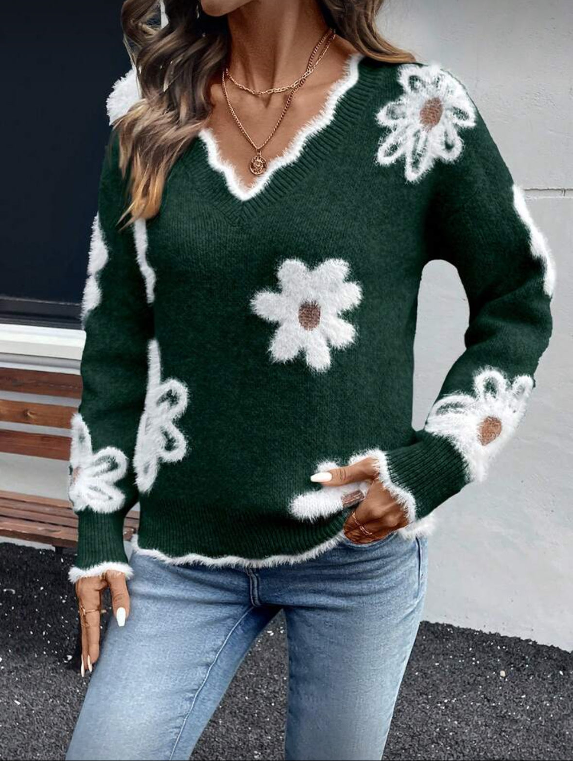 Maglione fiore (Green)