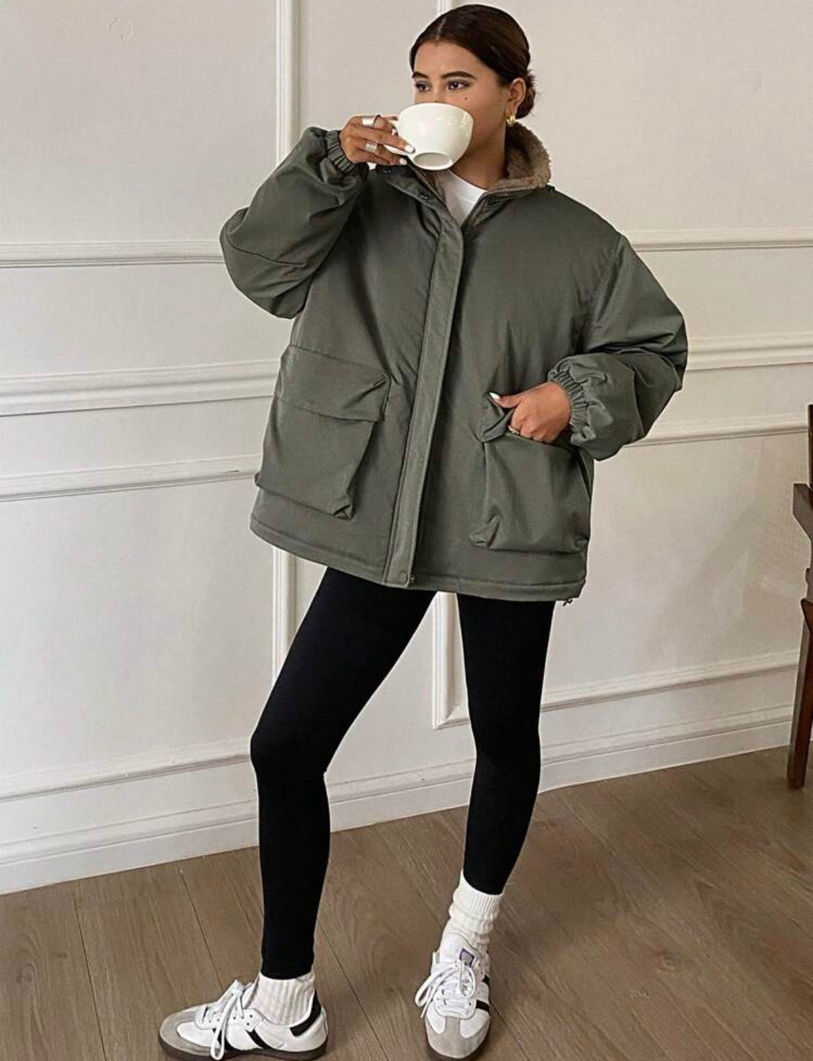 Manteau d'hiver - Vert armée