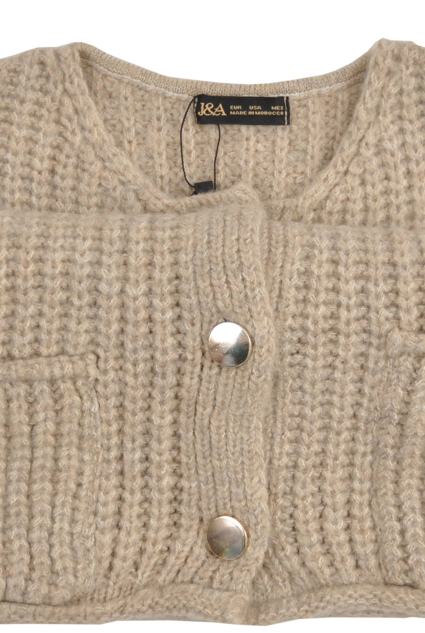 Gilet boutonné Beige