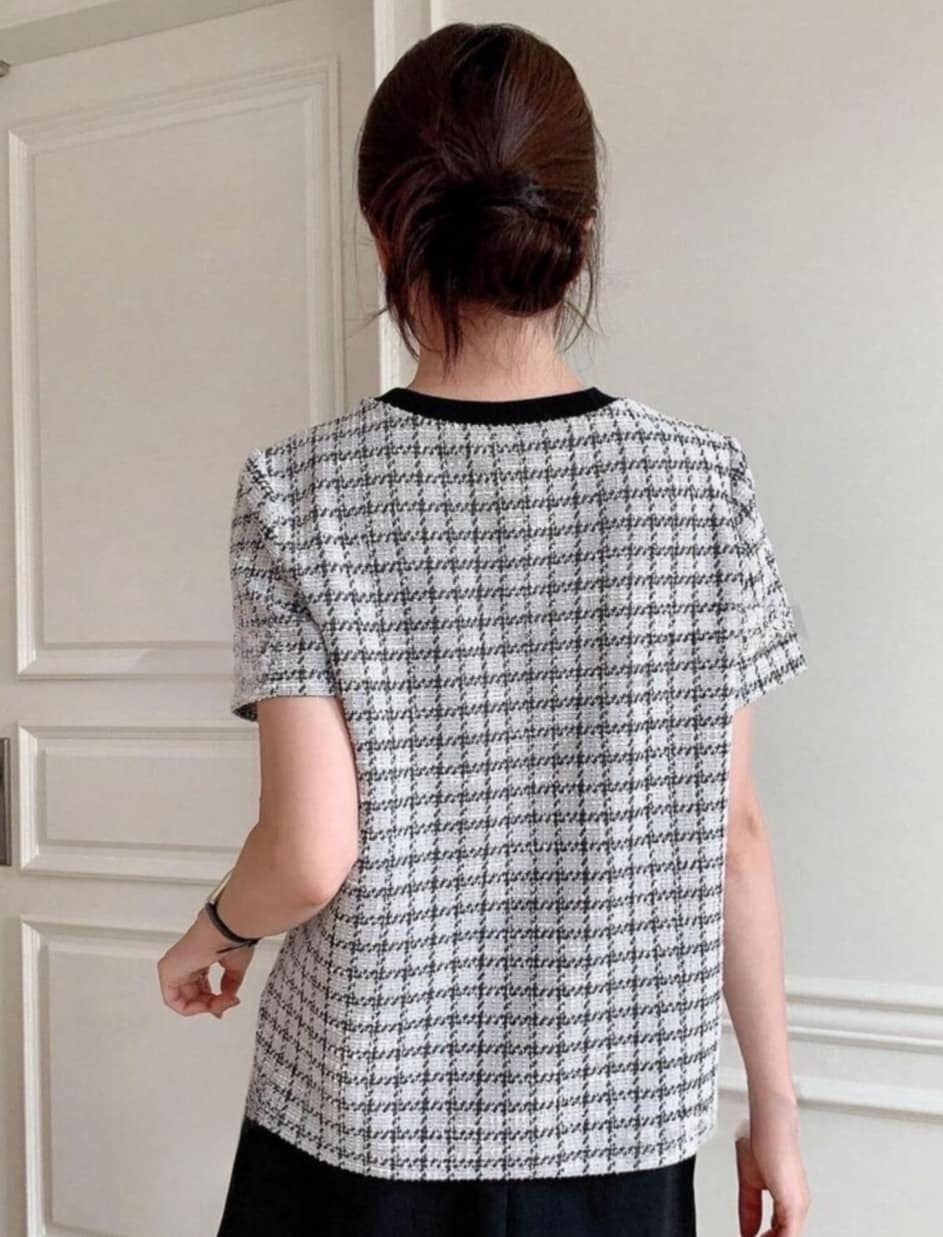 Round neck tee (grey)