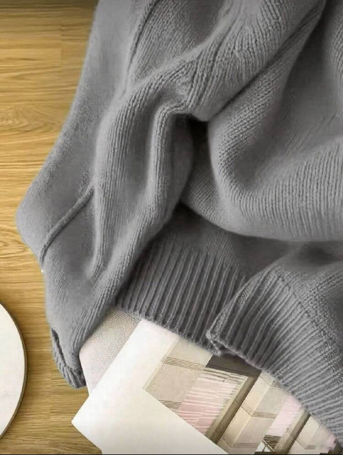 Pull tricoté à manches raglan