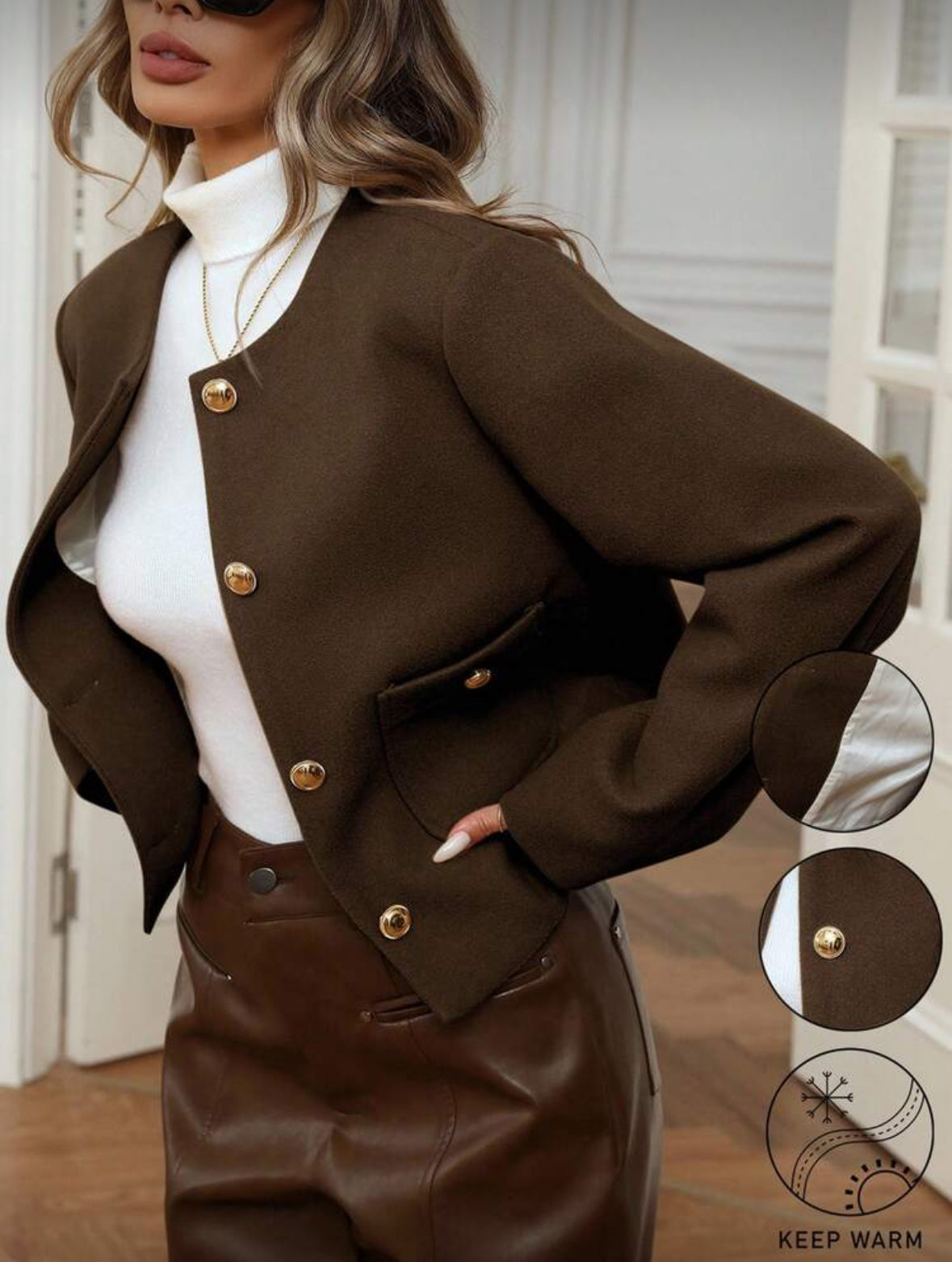 Veste courte minimaliste
