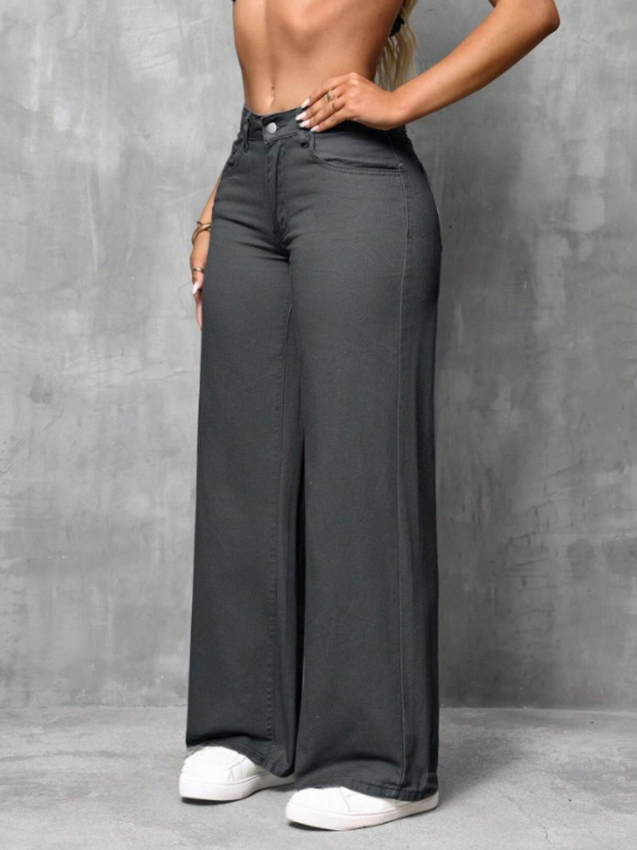Jeans droits en denim casual