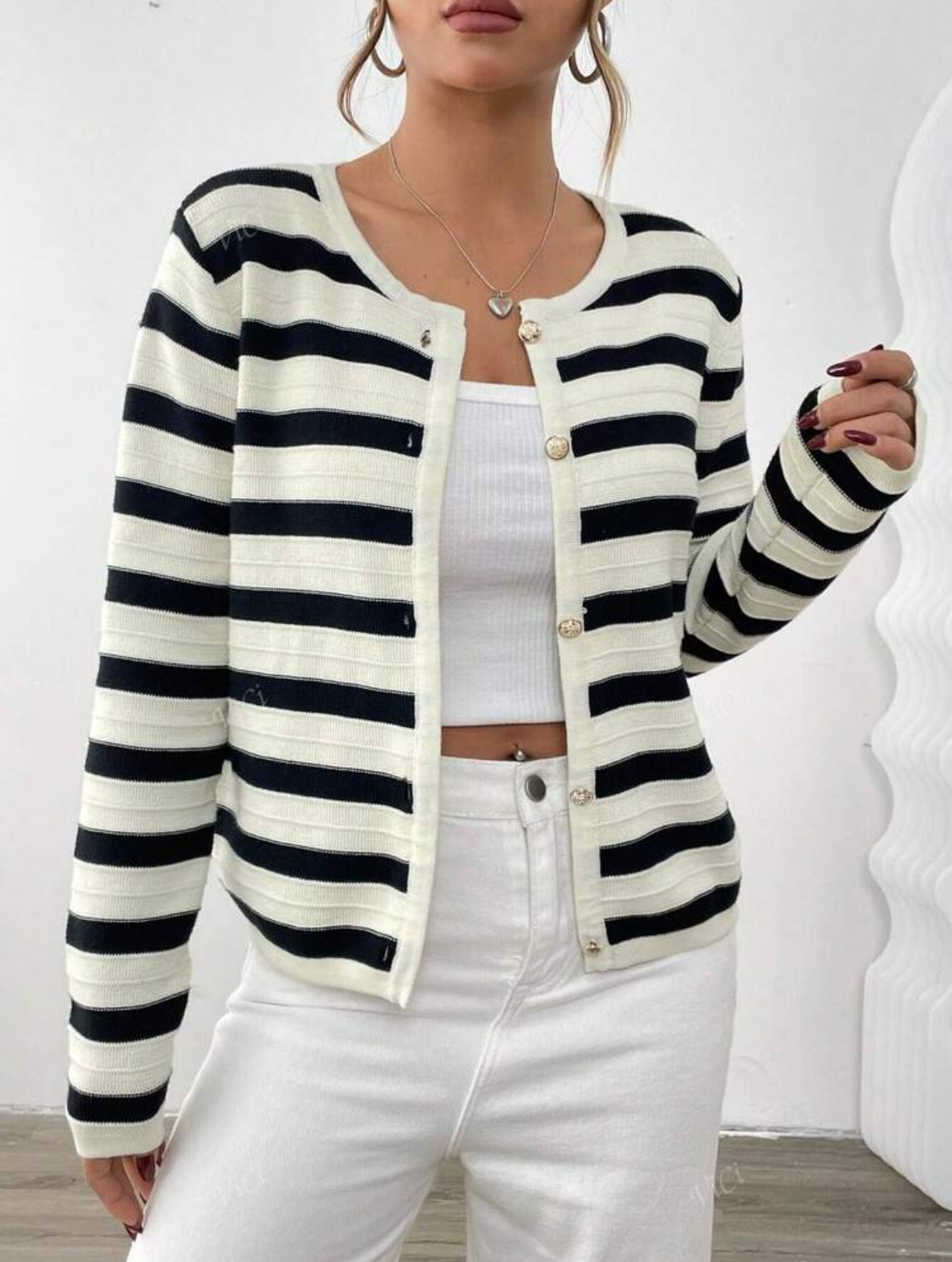 Cardigan, Manches Longues