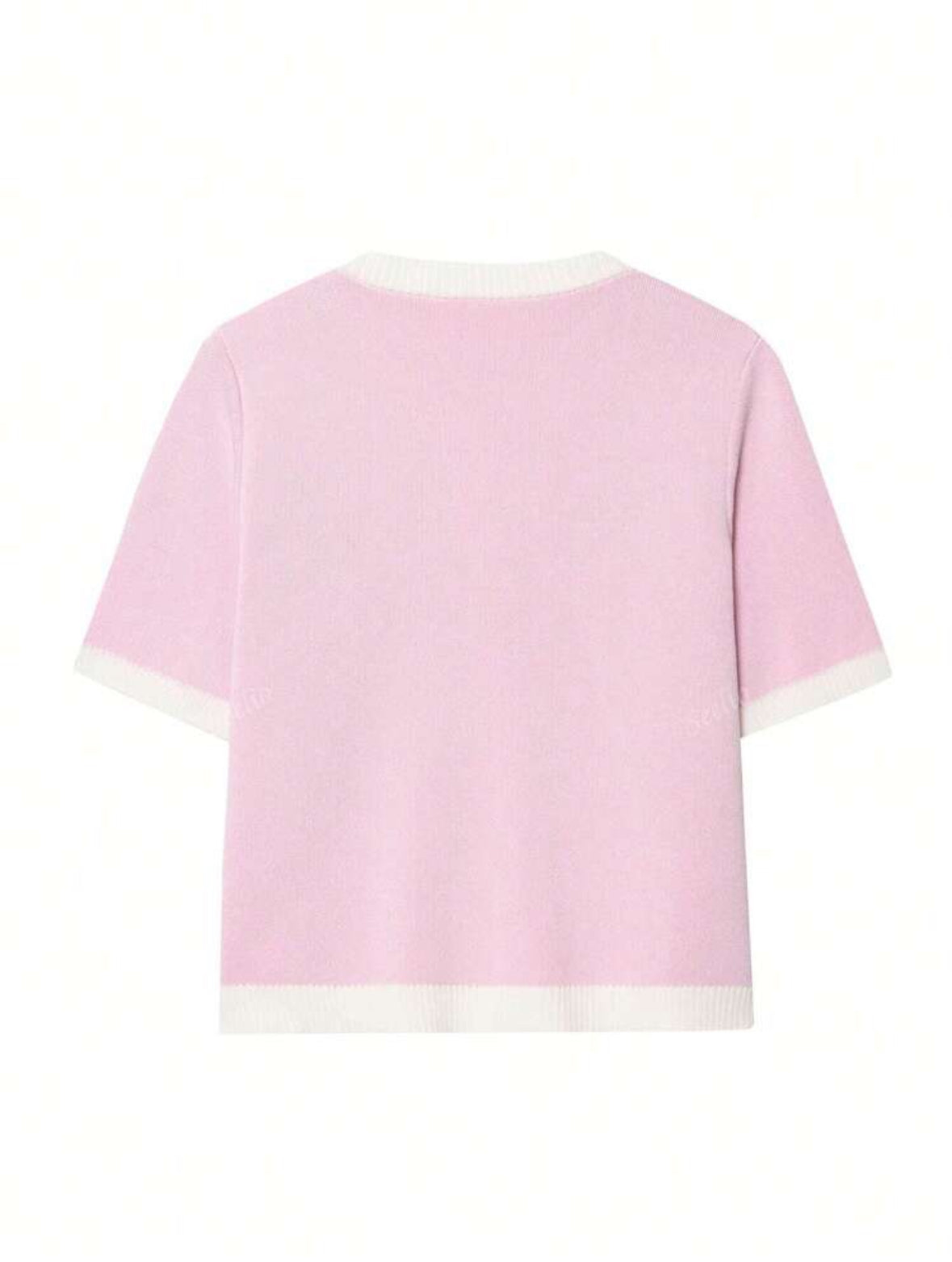 Top court en tricot sylia