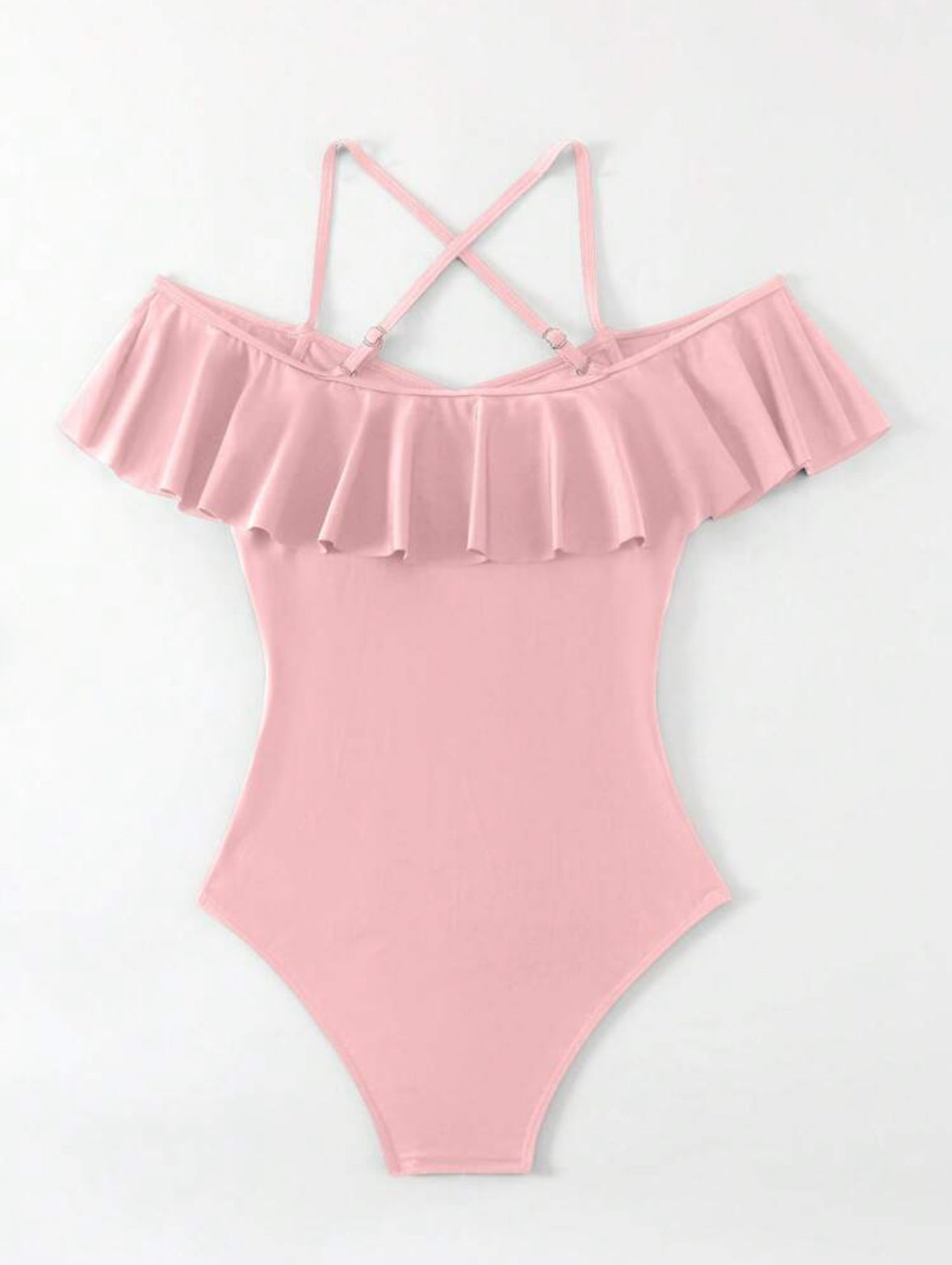 Maillot de bain une pièce à volants