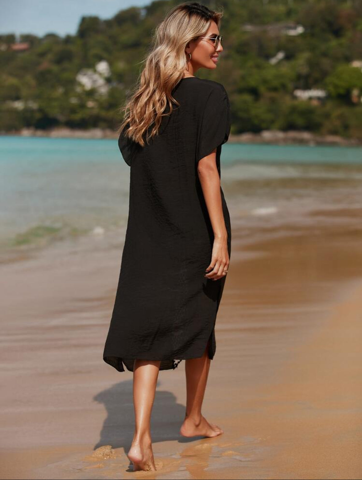 Crochet patchwork cover-up
