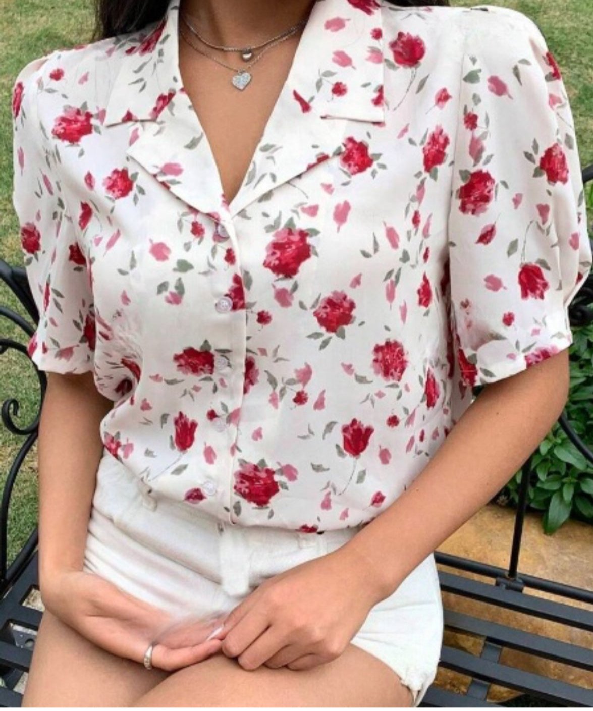 Chemise floral print