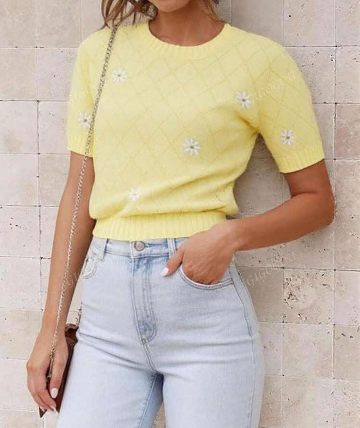 T-shirt en tricot respirant.