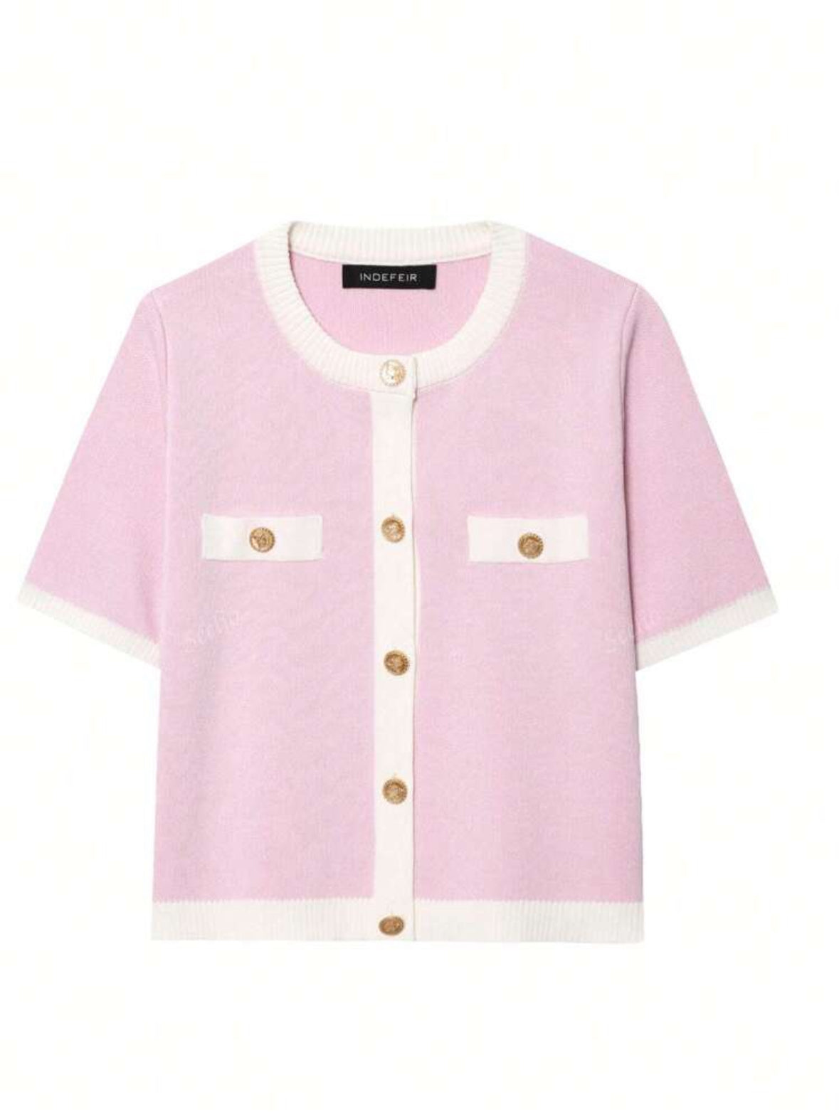 Top court en tricot sylia