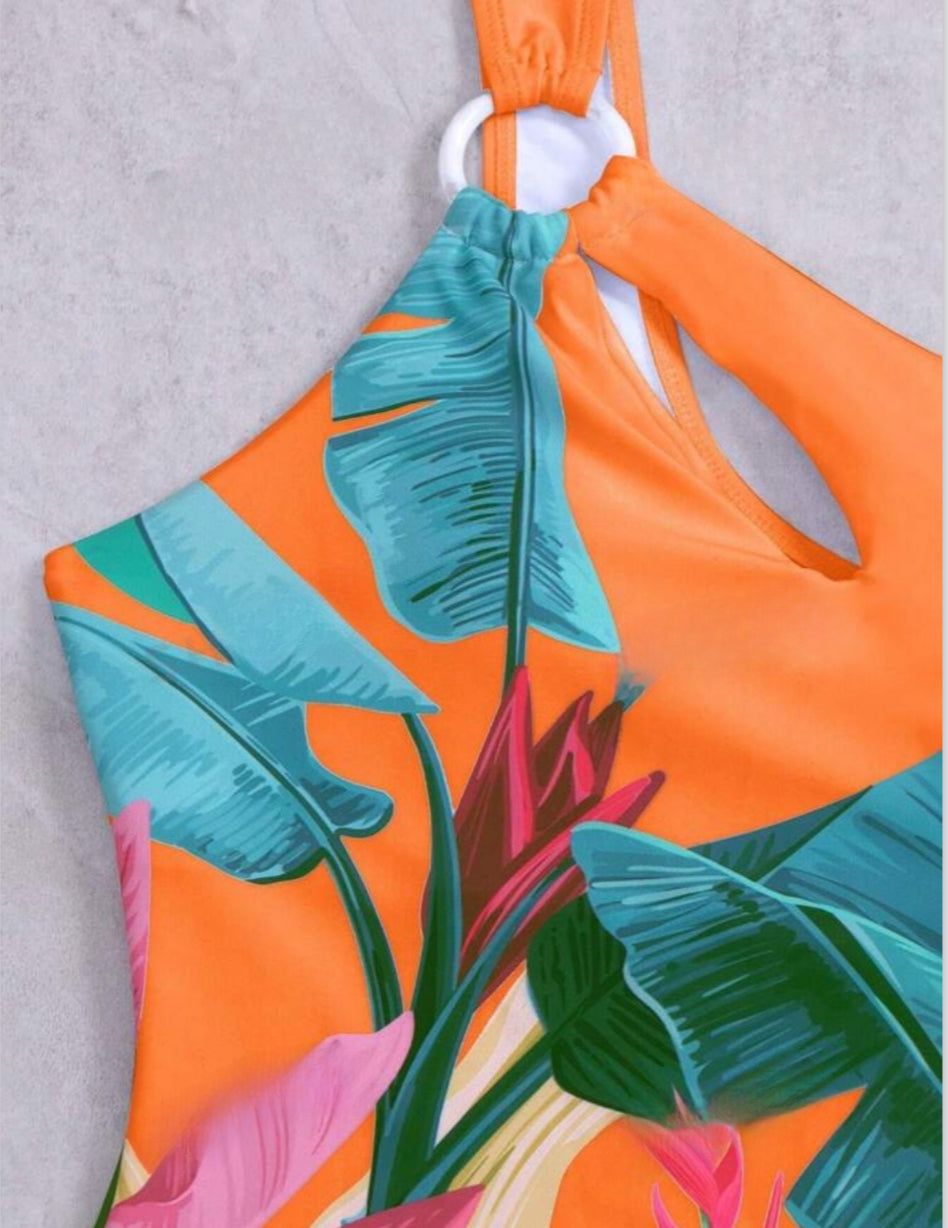 Une pièce tropical tulipe orange