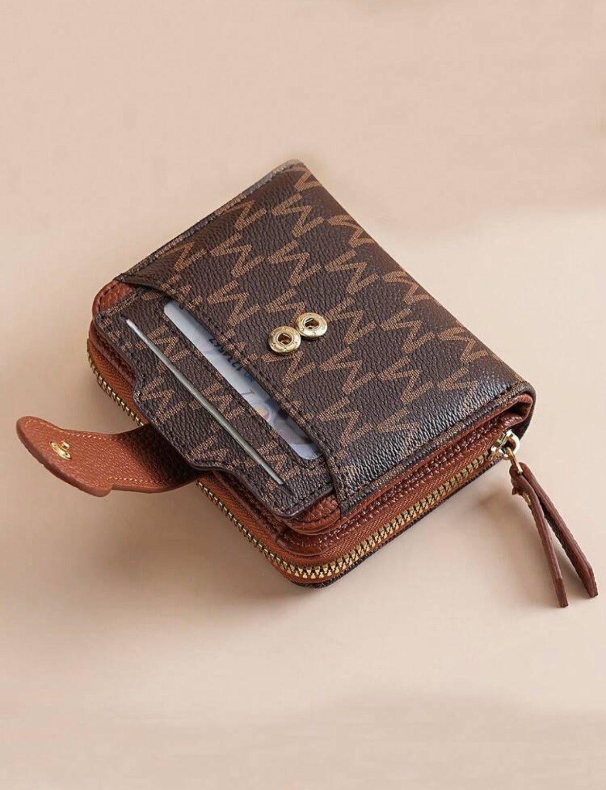 Portefeuille compacte - Brown
