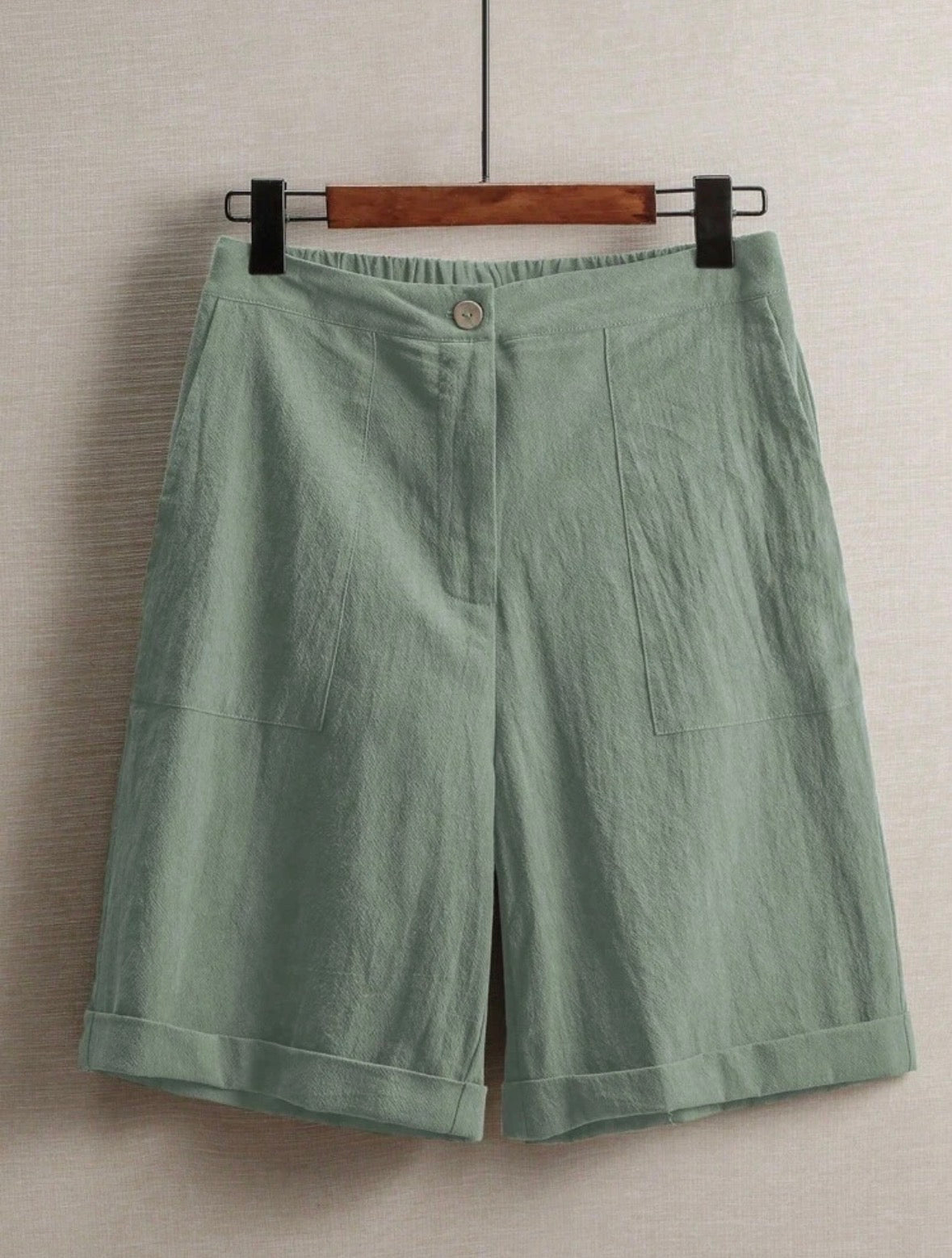 Short en lin (Mint green)