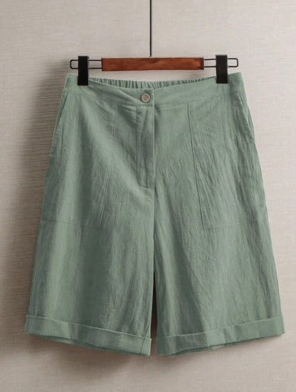 Short en lin (Mint green)