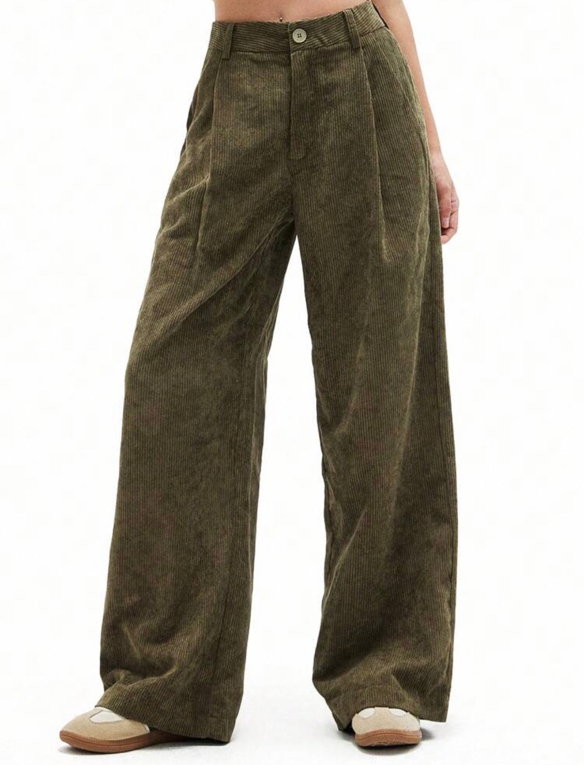Pantalon velours - Vert