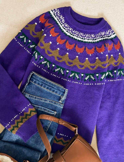 Pull ample - Violet