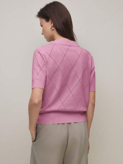 Polo collar diamond