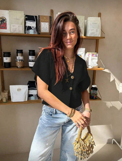 Cardigan tricoté col en V