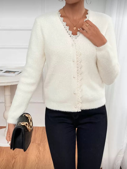 Cardigan tricoté moelleux