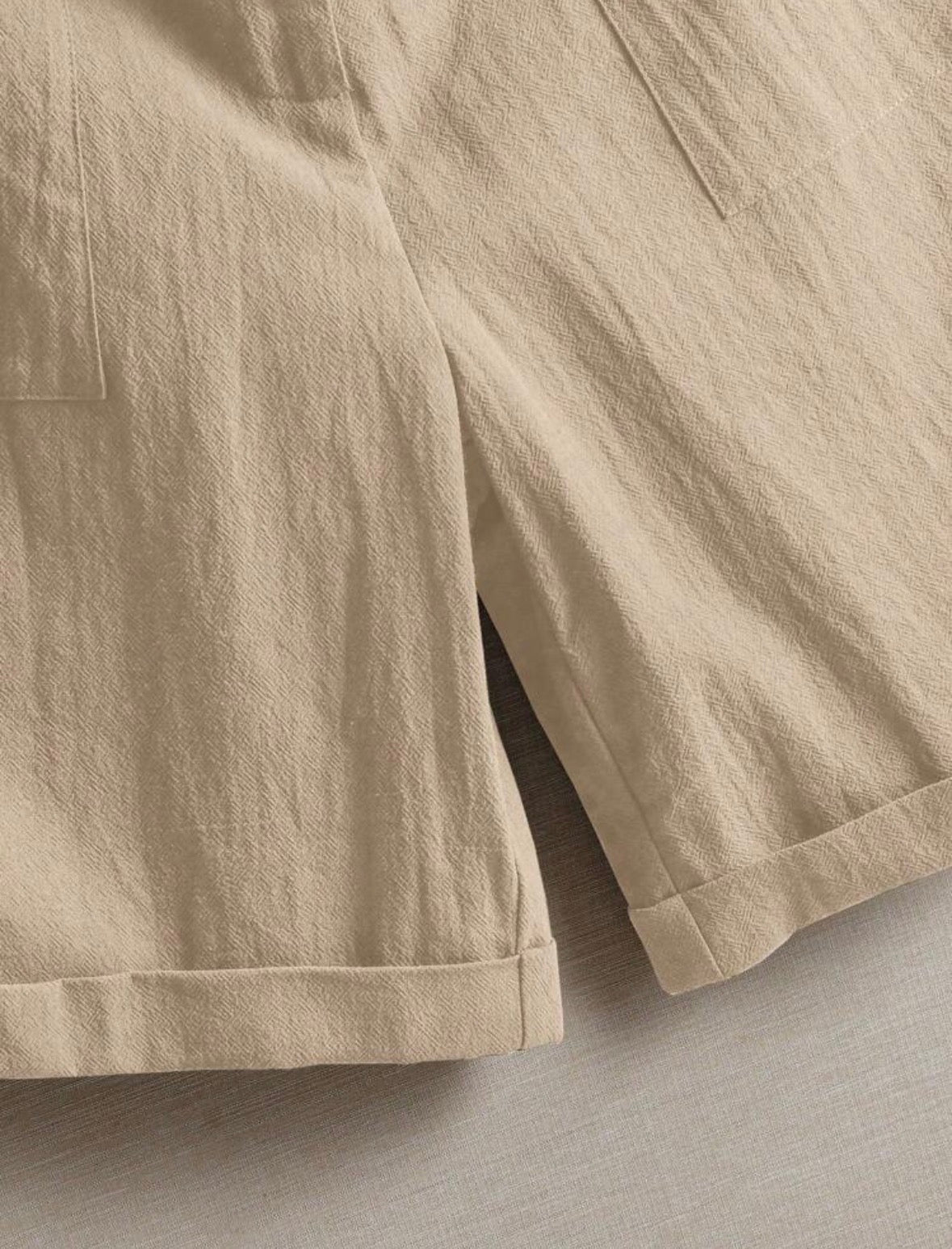 Short en lin (Beige)