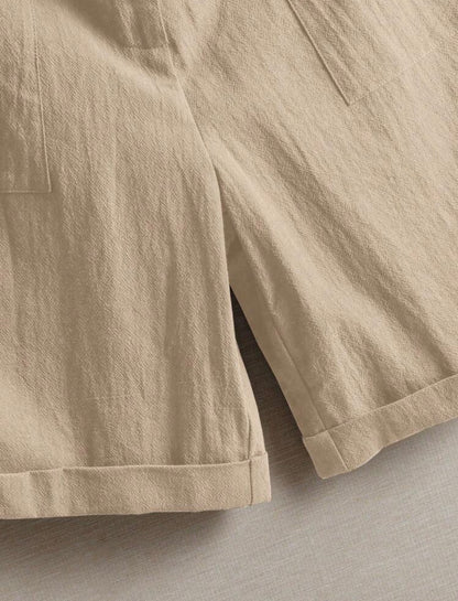 Short en lin (Beige)