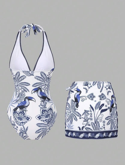 Maillot de bain oasis bleu