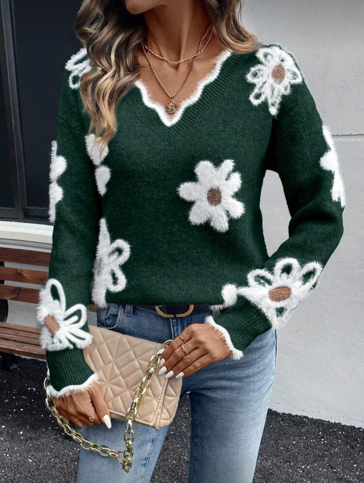 Maglione fiore (Green)