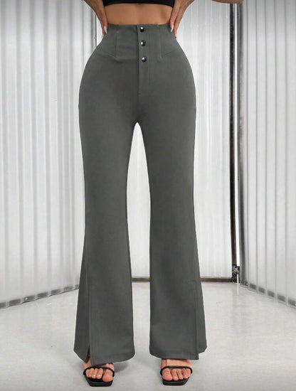 Pantalon élégant à jambe évasée