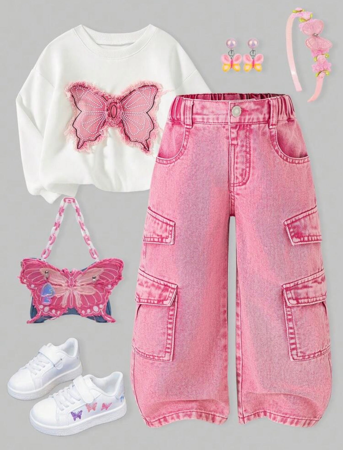 Ensemble 2 pièces - Sweat-shirt + pantalon cargo