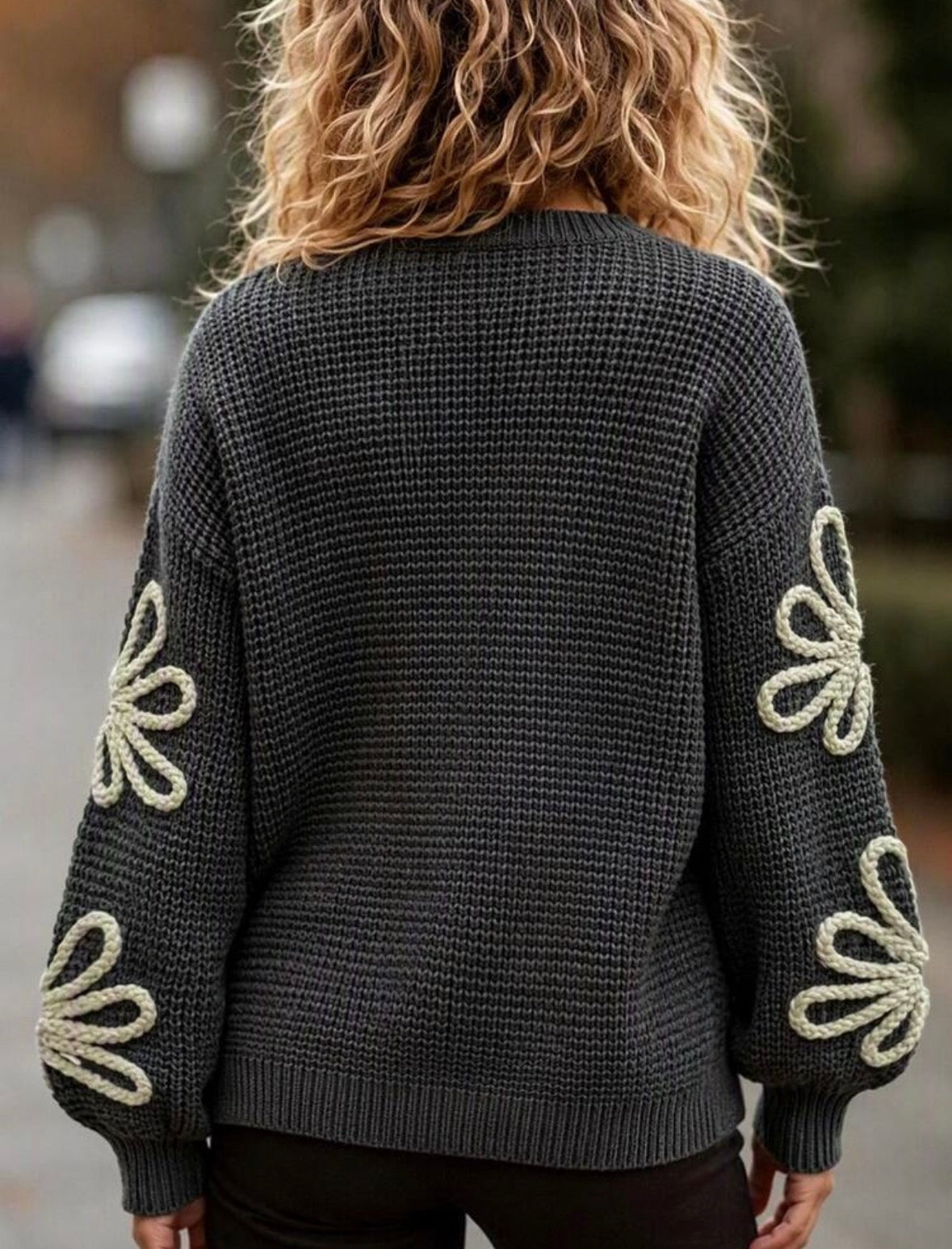 Cardigan - floral 3D