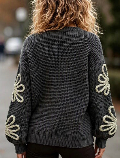 Cardigan - floral 3D