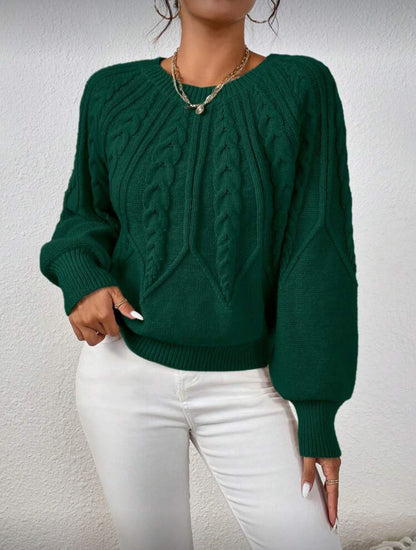 Pull à manches lanterne en tricot