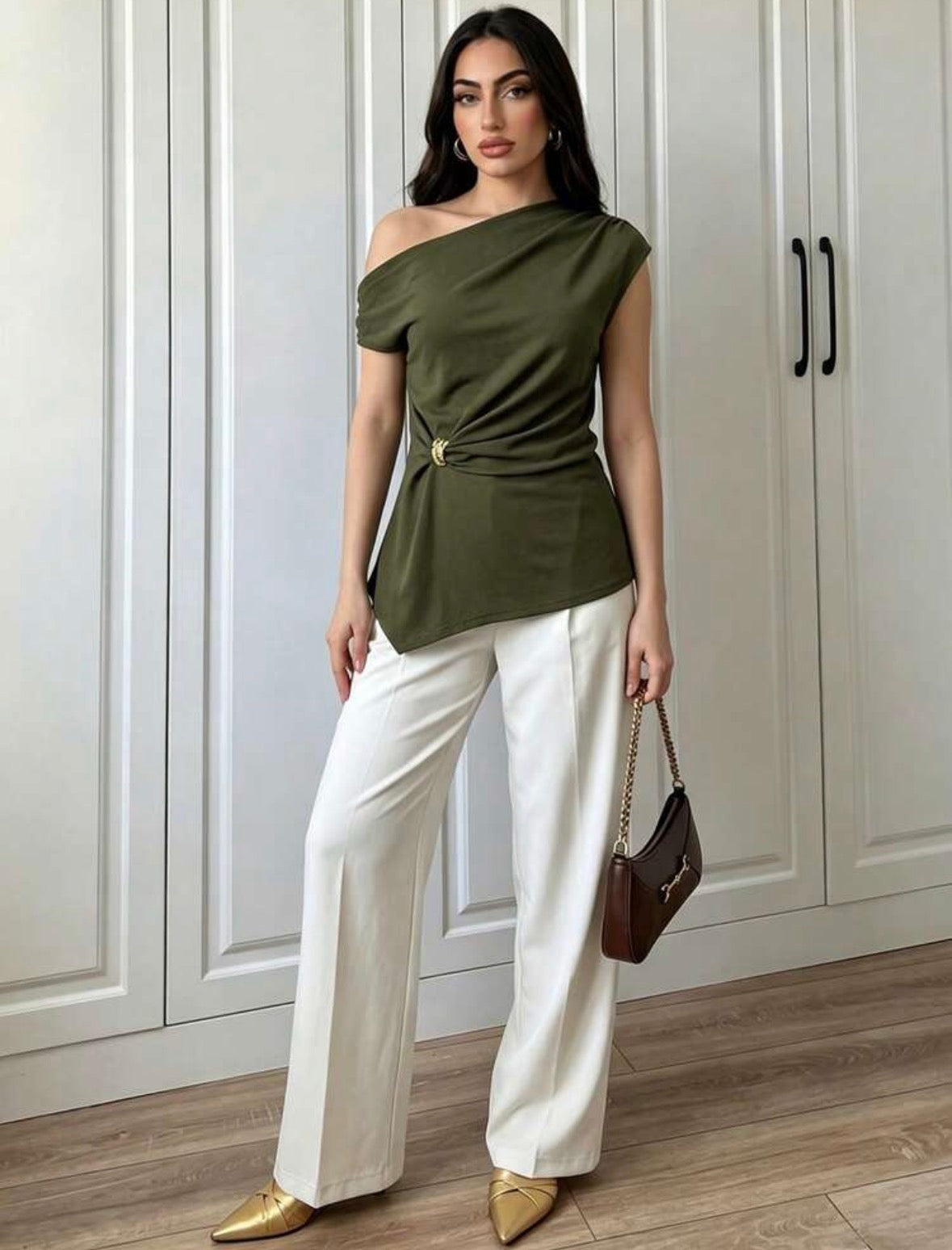 Blouse élégante (Army green)
