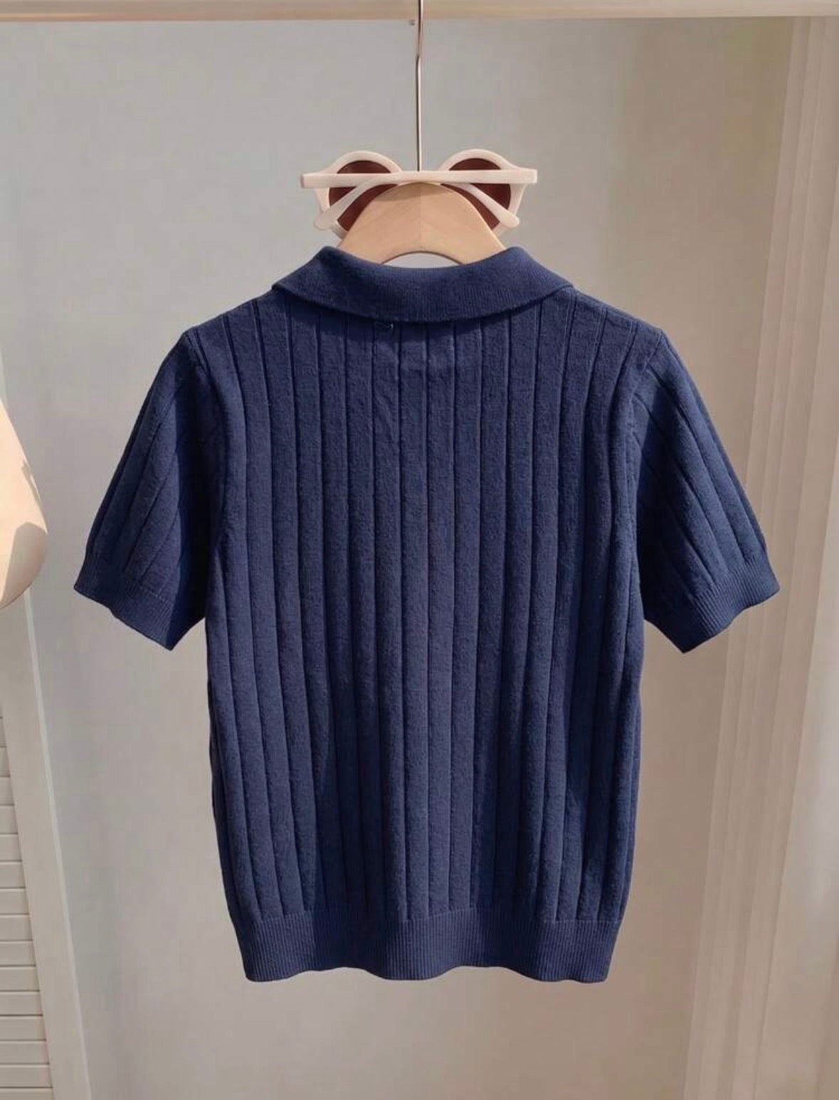 Polo fin - Col zippé