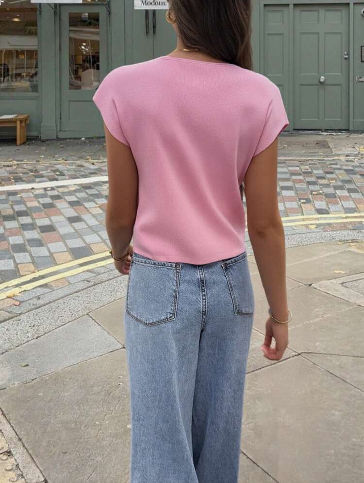 Débardeur minimaliste rose