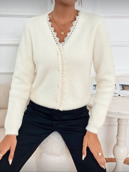 Cardigan tricoté moelleux