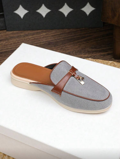 Mocassins plates à enfiler (Grey)