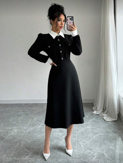 Robe mi-longue