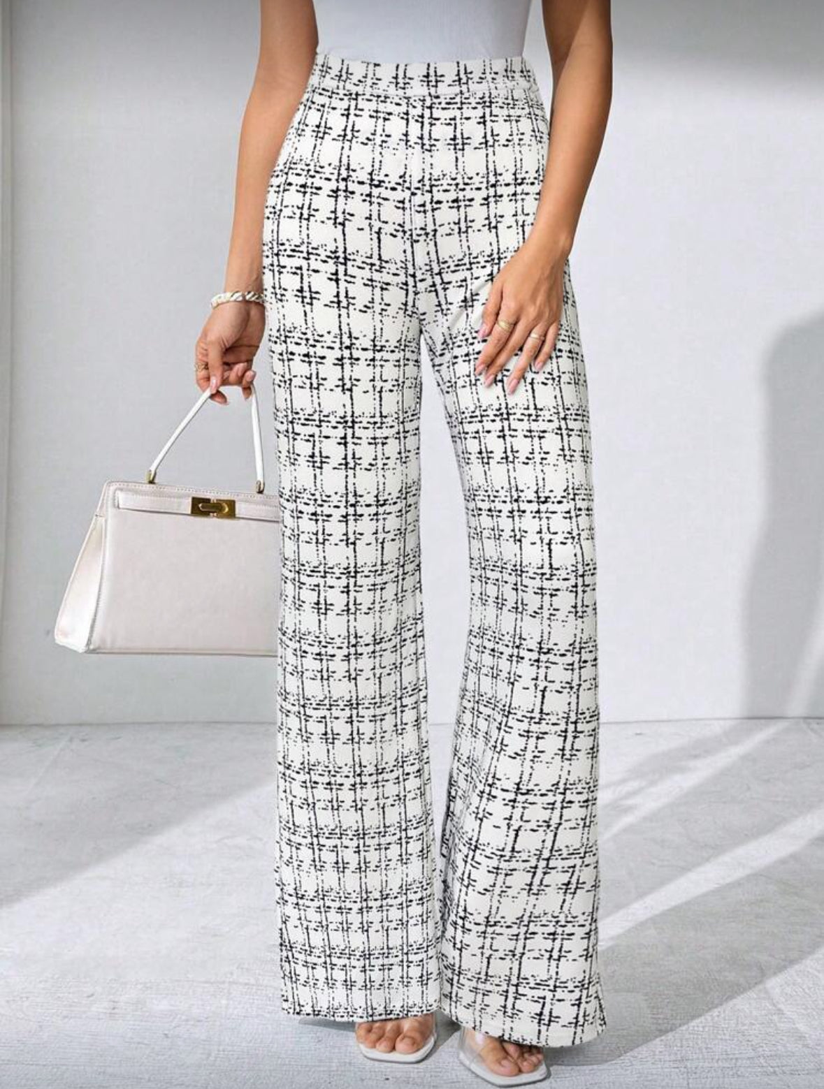 Pantalon tricoté élastique