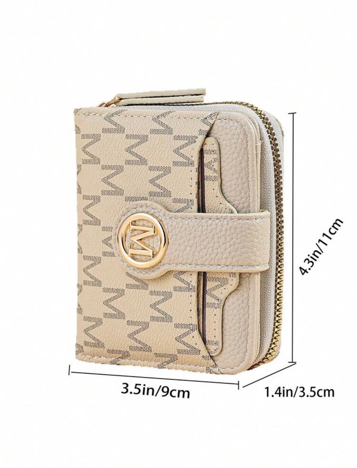 Portefeuille compacte - Beige