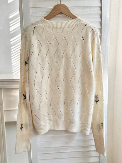 Ease Pullover tricoté à manches longues