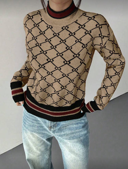 Pull en maille col rond