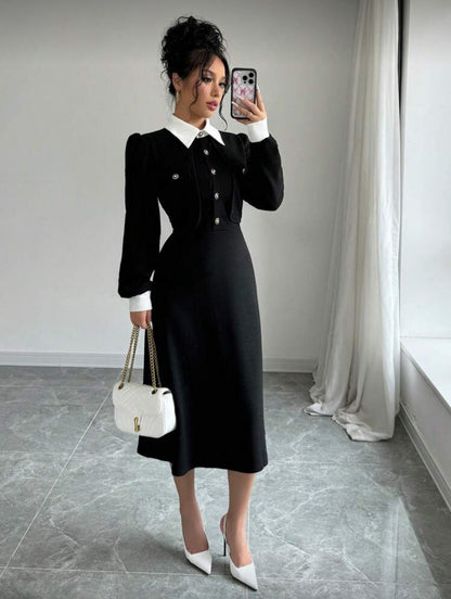 Robe mi-longue