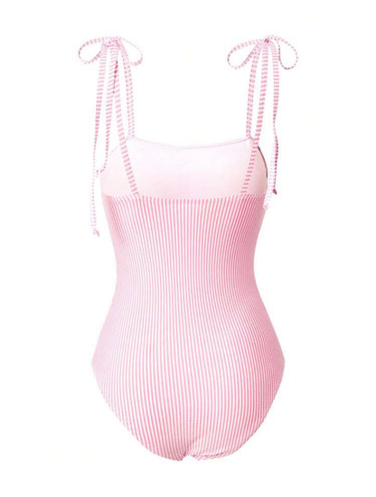 Maillot de bain une pièce rayé