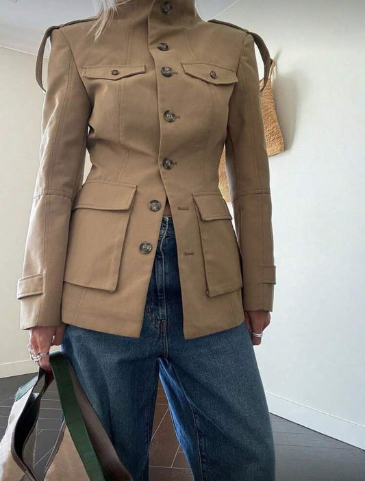 Veste à col montant