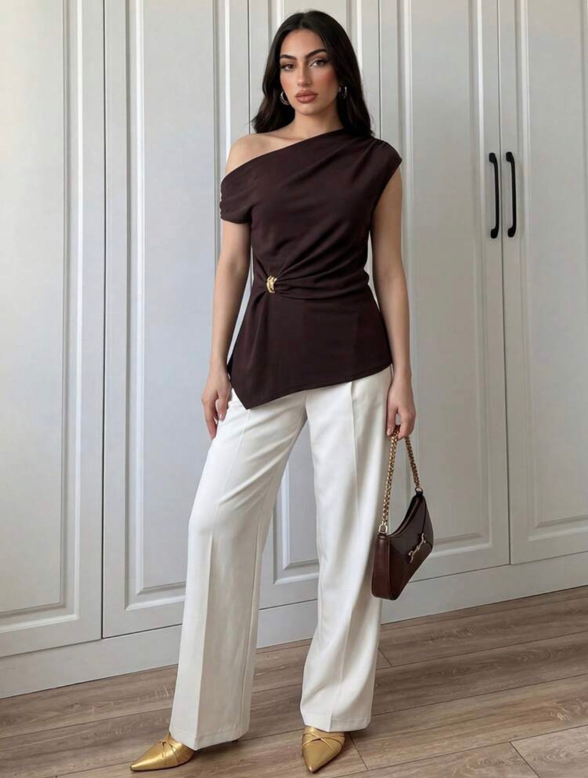 Blouse élégante (Brown)
