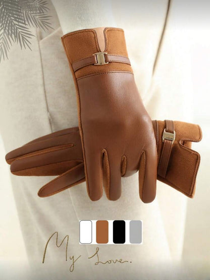Gants en velours