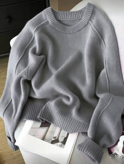 Pull tricoté à manches raglan