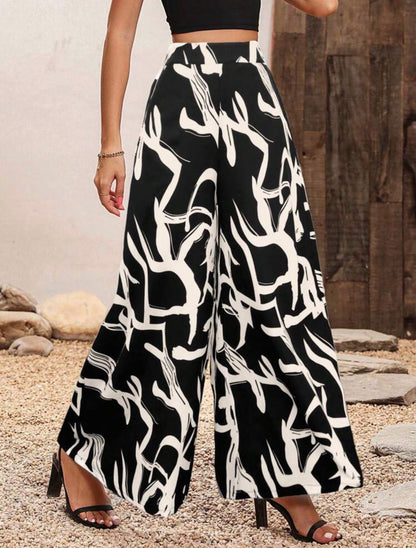 Pantalon large - Taille haute