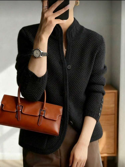 Veste en tricot (Noir)
